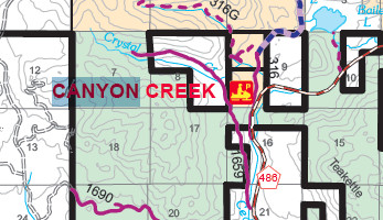 Canyon Creek Trail Map