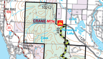 Crane Mountain Trail Map